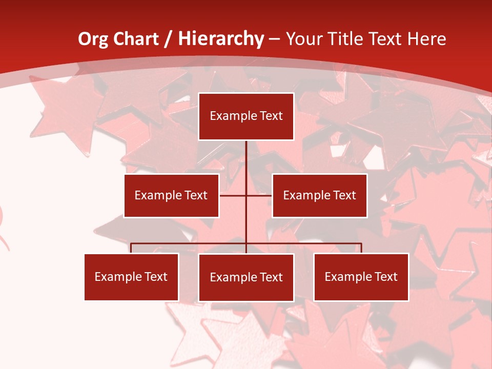 Celebration Stars On White Background PowerPoint Template