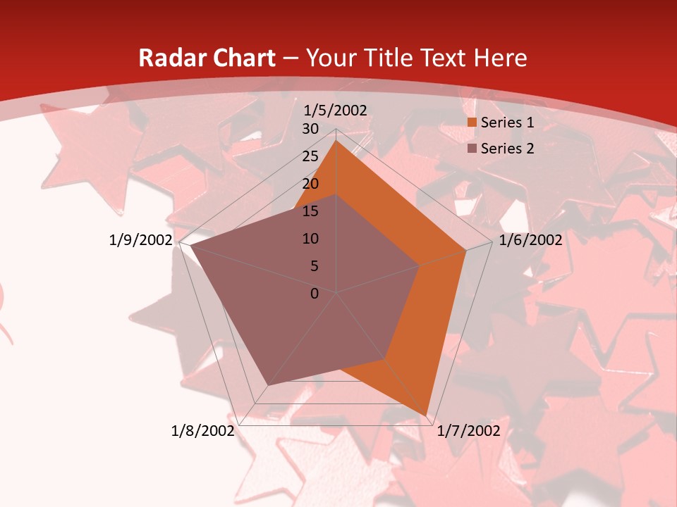 Celebration Stars On White Background PowerPoint Template