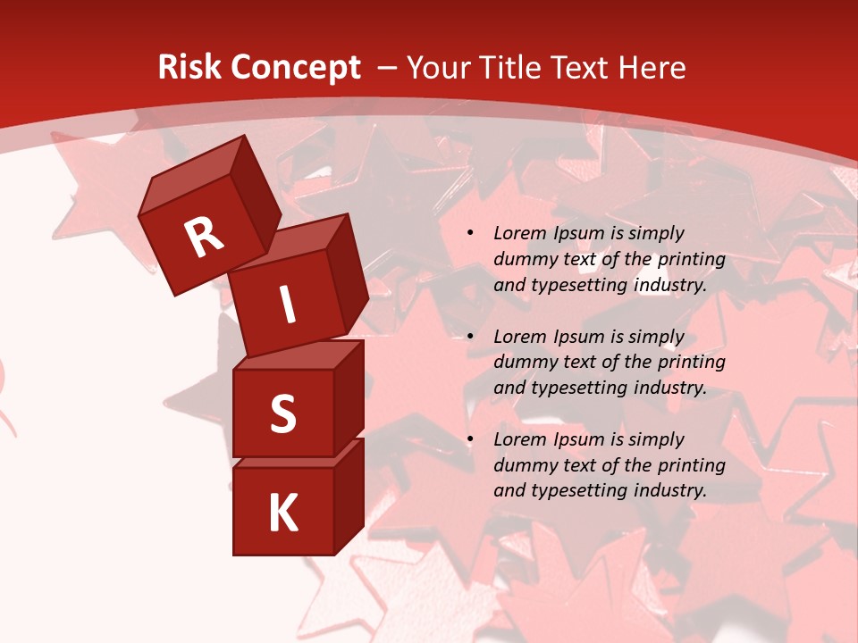 Celebration Stars On White Background PowerPoint Template