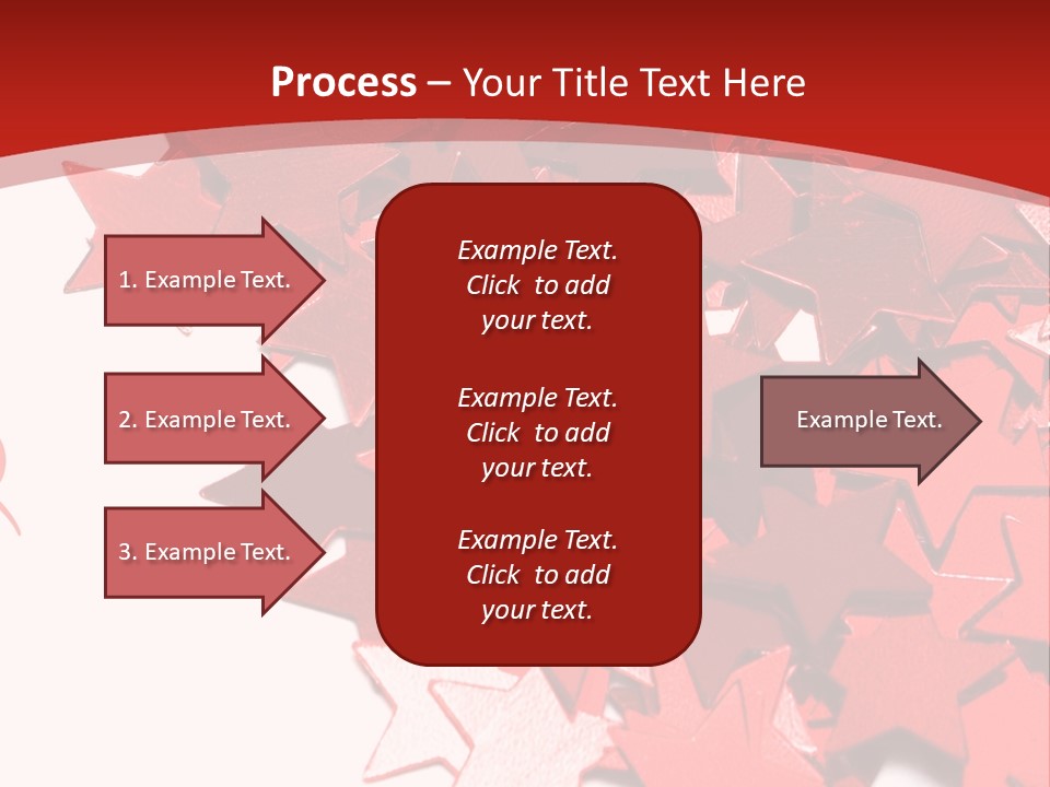 Celebration Stars On White Background PowerPoint Template