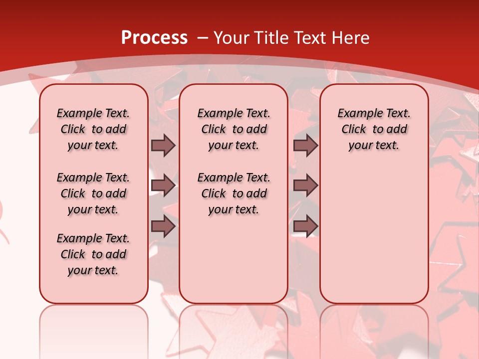 Celebration Stars On White Background PowerPoint Template