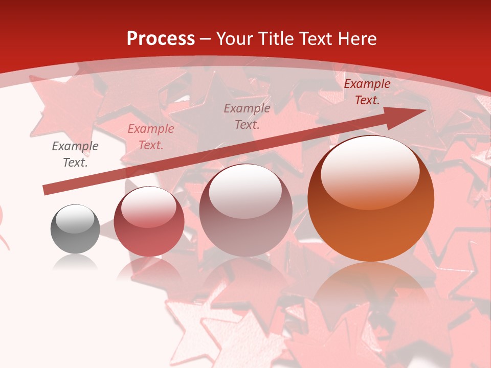 Celebration Stars On White Background PowerPoint Template