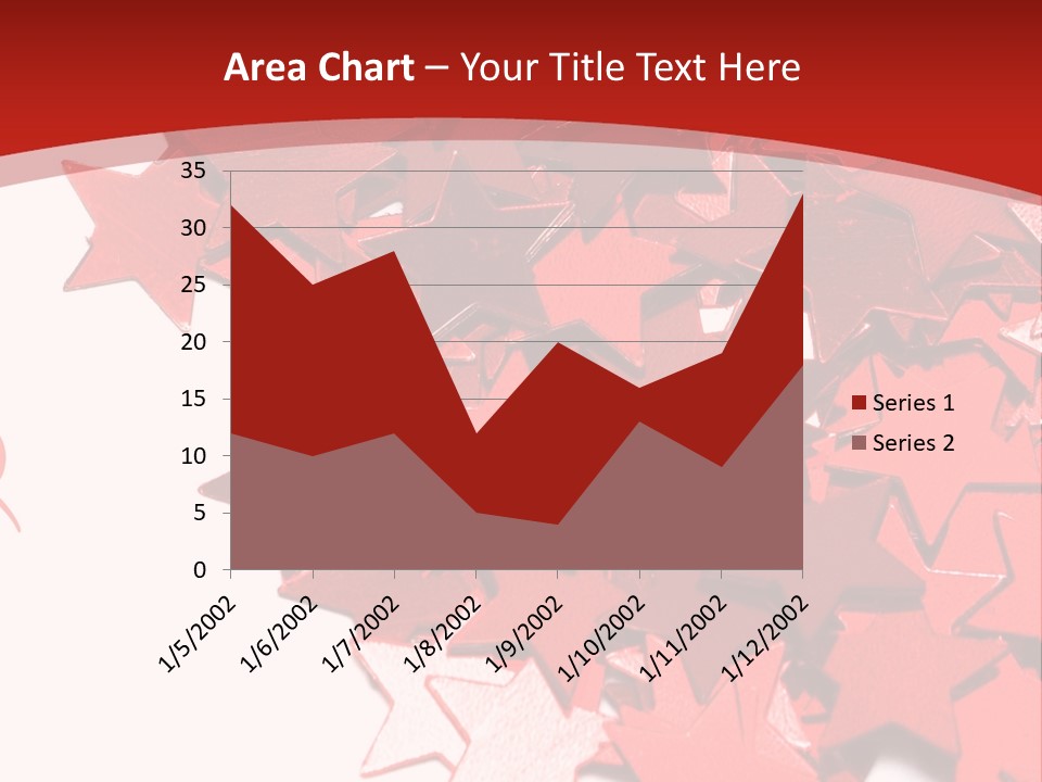 Celebration Stars On White Background PowerPoint Template