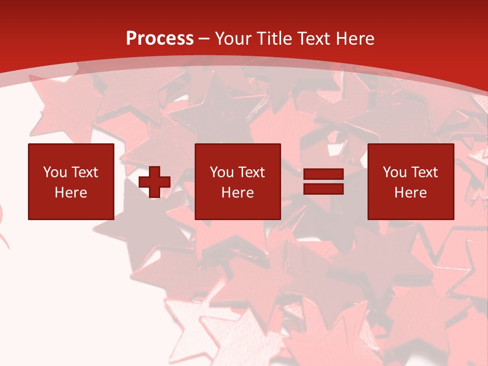 Celebration Stars On White Background PowerPoint Template