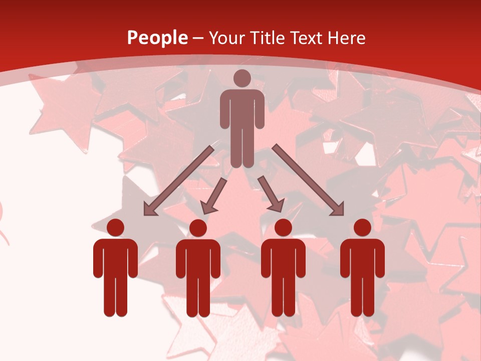 Celebration Stars On White Background PowerPoint Template