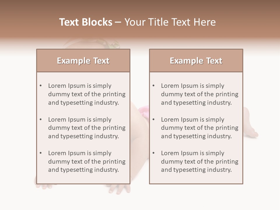 One Full Length Portrait Of A Young Baby Girl In Her Cloth Diaper Over White PowerPoint Template