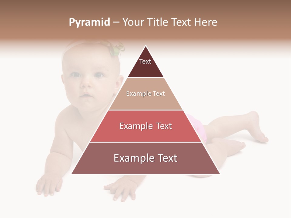 One Full Length Portrait Of A Young Baby Girl In Her Cloth Diaper Over White PowerPoint Template