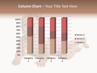 One Full Length Portrait Of A Young Baby Girl In Her Cloth Diaper Over White PowerPoint Template