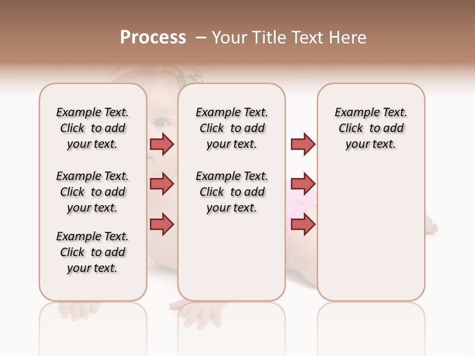 One Full Length Portrait Of A Young Baby Girl In Her Cloth Diaper Over White PowerPoint Template