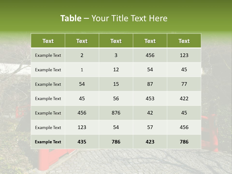 Red Bridge And Traditional Old Building On The Mountain Side With Spring Cherry Blossoms Near The Famous Minoh Waterfall Sightseeing Spot PowerPoint Template