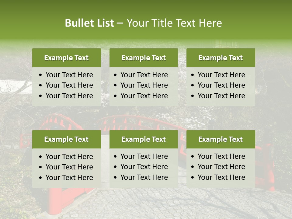 Red Bridge And Traditional Old Building On The Mountain Side With Spring Cherry Blossoms Near The Famous Minoh Waterfall Sightseeing Spot PowerPoint Template