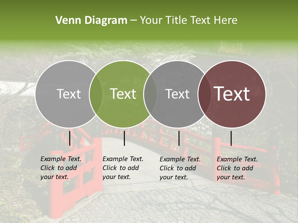 Red Bridge And Traditional Old Building On The Mountain Side With Spring Cherry Blossoms Near The Famous Minoh Waterfall Sightseeing Spot PowerPoint Template