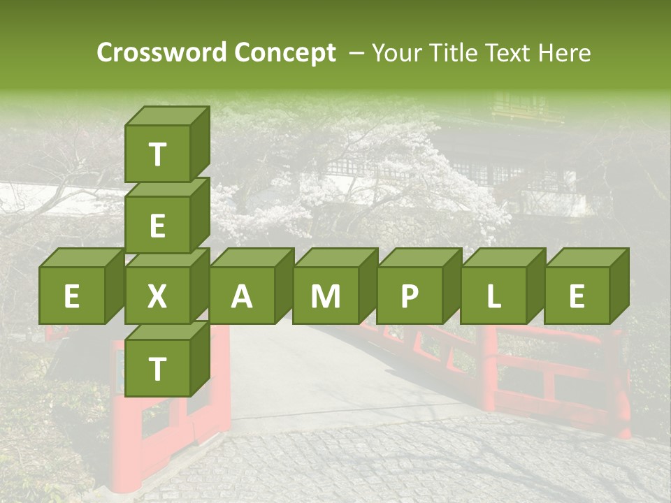 Red Bridge And Traditional Old Building On The Mountain Side With Spring Cherry Blossoms Near The Famous Minoh Waterfall Sightseeing Spot PowerPoint Template