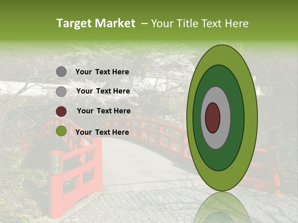 Red Bridge And Traditional Old Building On The Mountain Side With Spring Cherry Blossoms Near The Famous Minoh Waterfall Sightseeing Spot PowerPoint Template