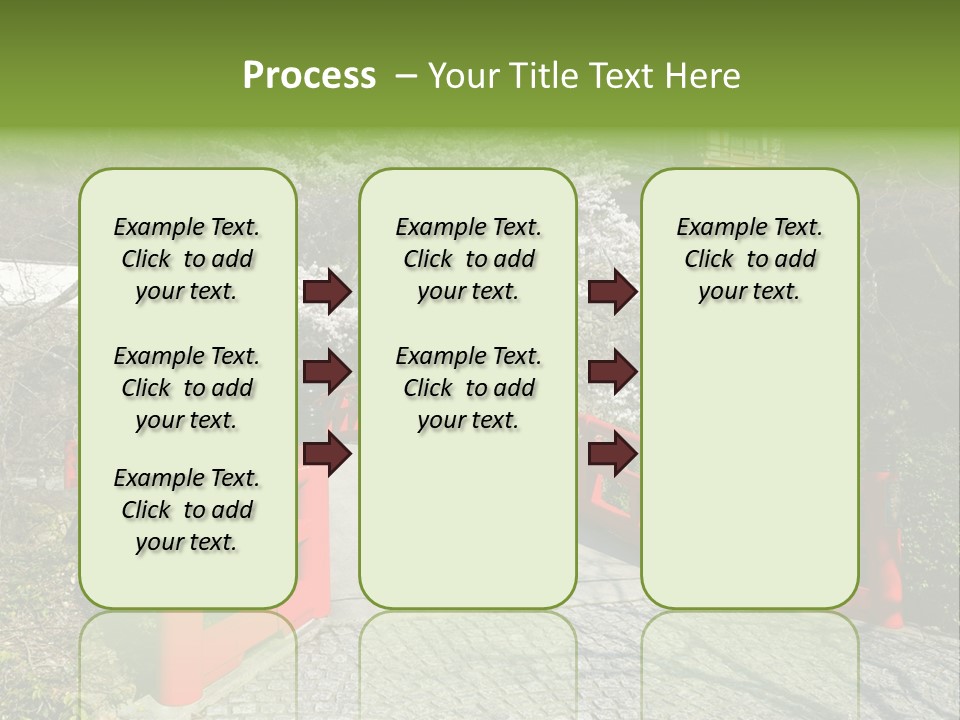 Red Bridge And Traditional Old Building On The Mountain Side With Spring Cherry Blossoms Near The Famous Minoh Waterfall Sightseeing Spot PowerPoint Template