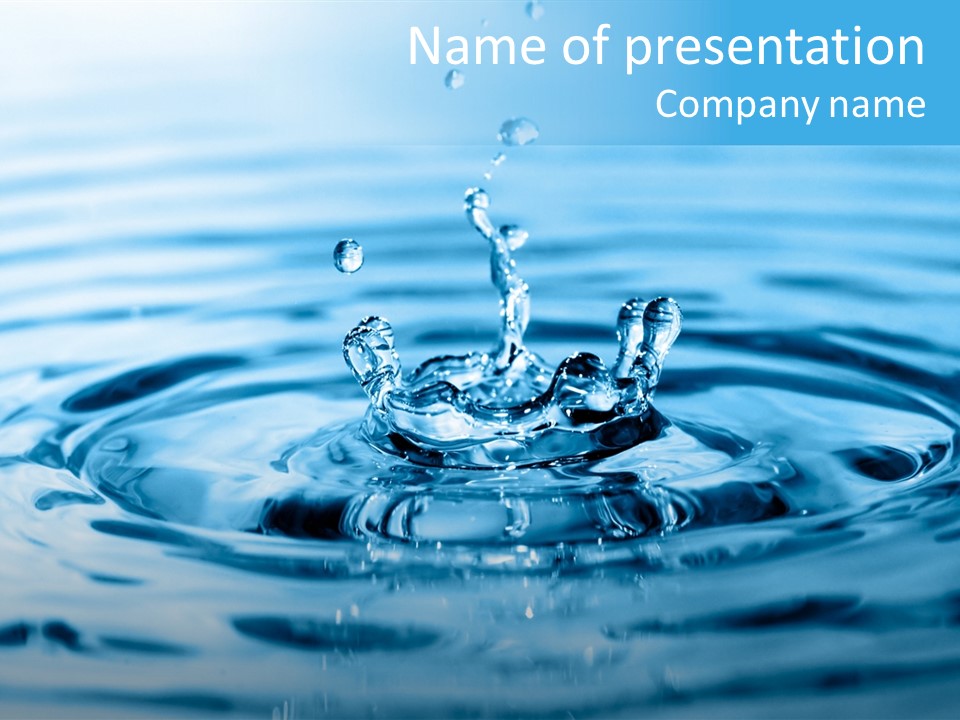 Splash Water PowerPoint Template