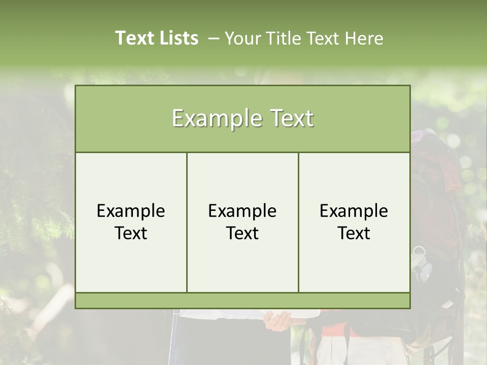 A Man And A Woman With Backpacks And A Map PowerPoint Template