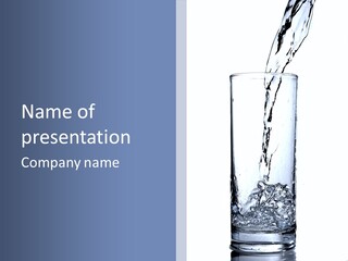 Water In Glass PowerPoint Template