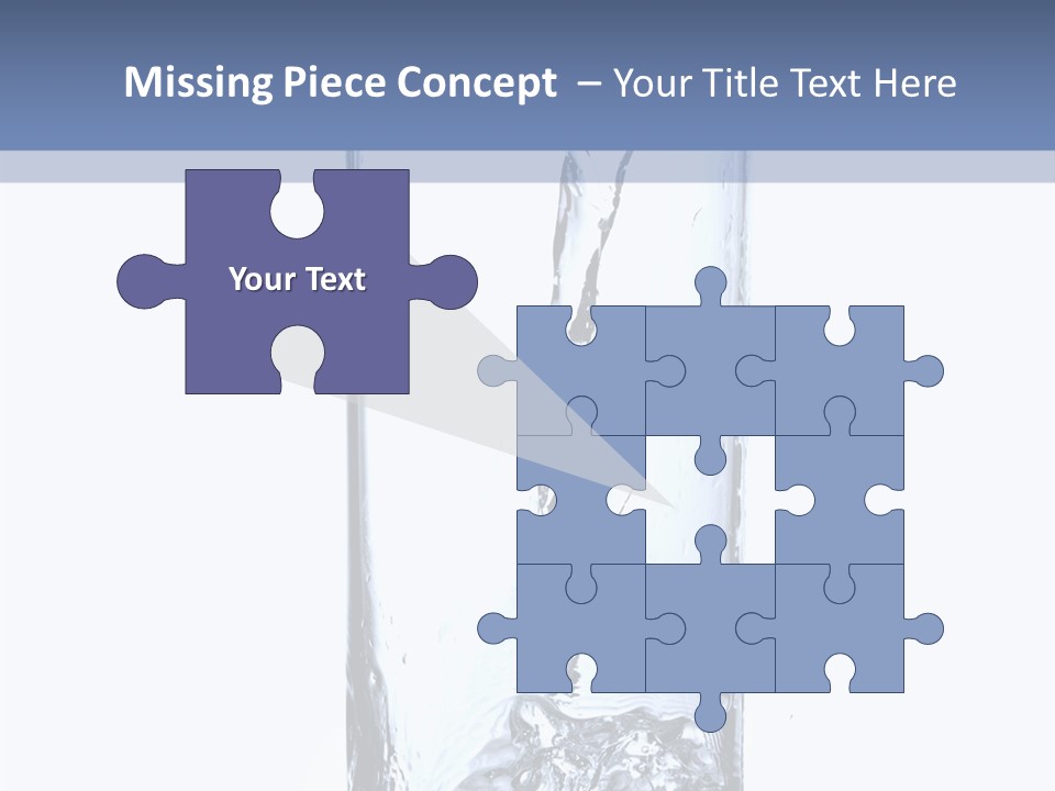 Water In Glass PowerPoint Template