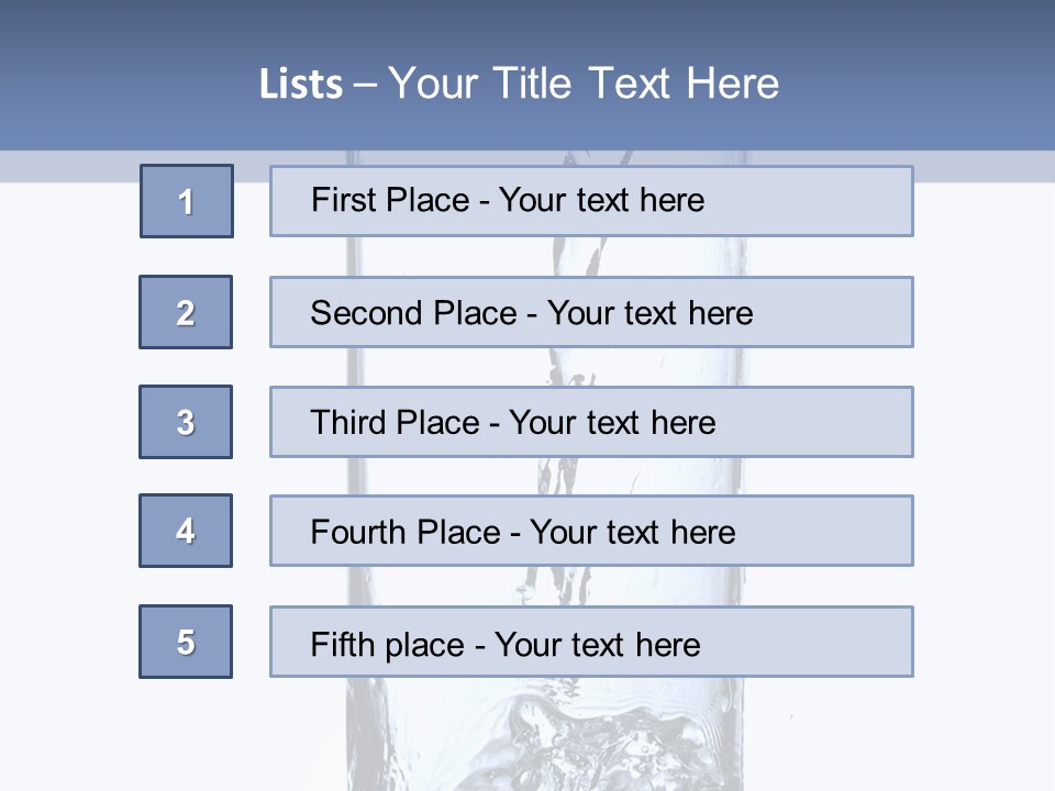 Water In Glass PowerPoint Template