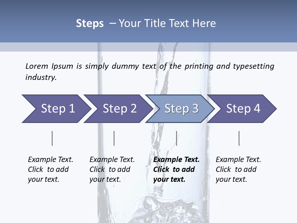 Water In Glass PowerPoint Template