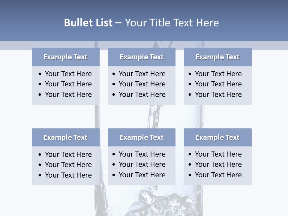 Water In Glass PowerPoint Template
