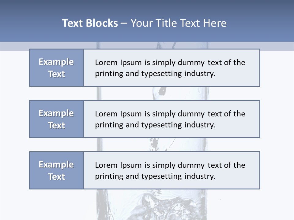 Water In Glass PowerPoint Template