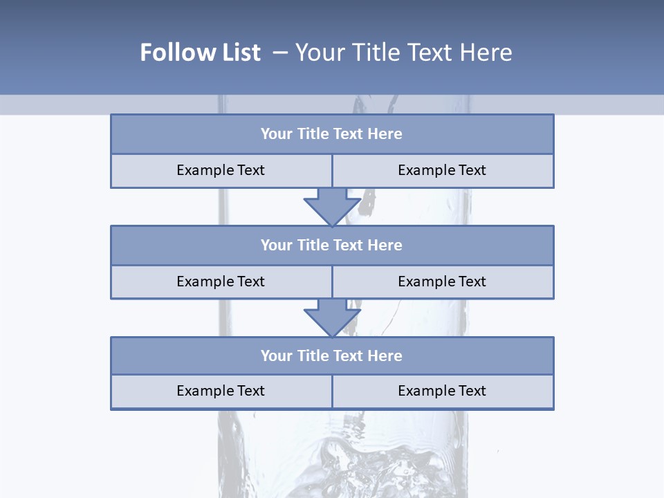 Water In Glass PowerPoint Template