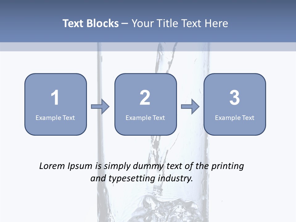 Water In Glass PowerPoint Template
