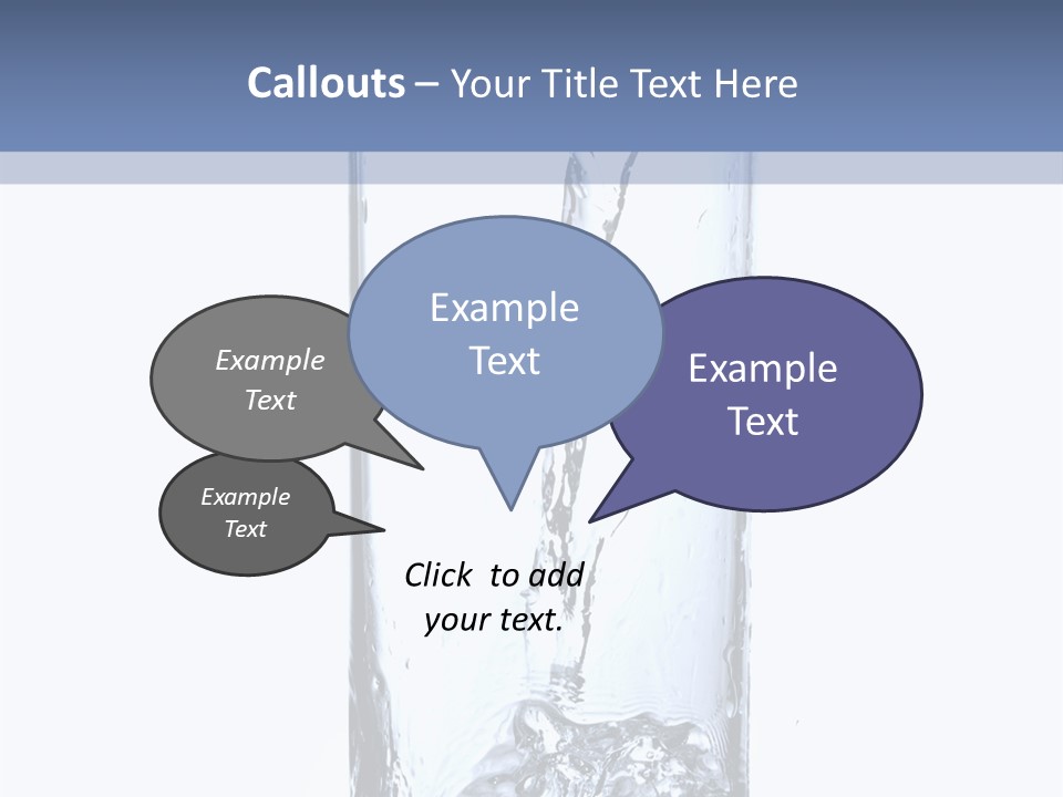 Water In Glass PowerPoint Template