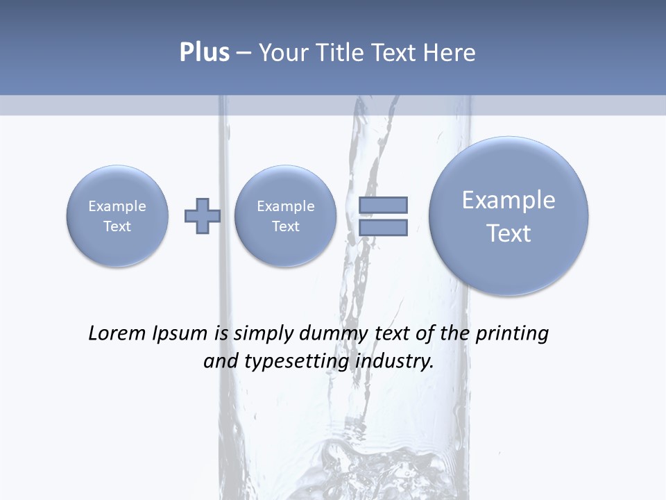 Water In Glass PowerPoint Template