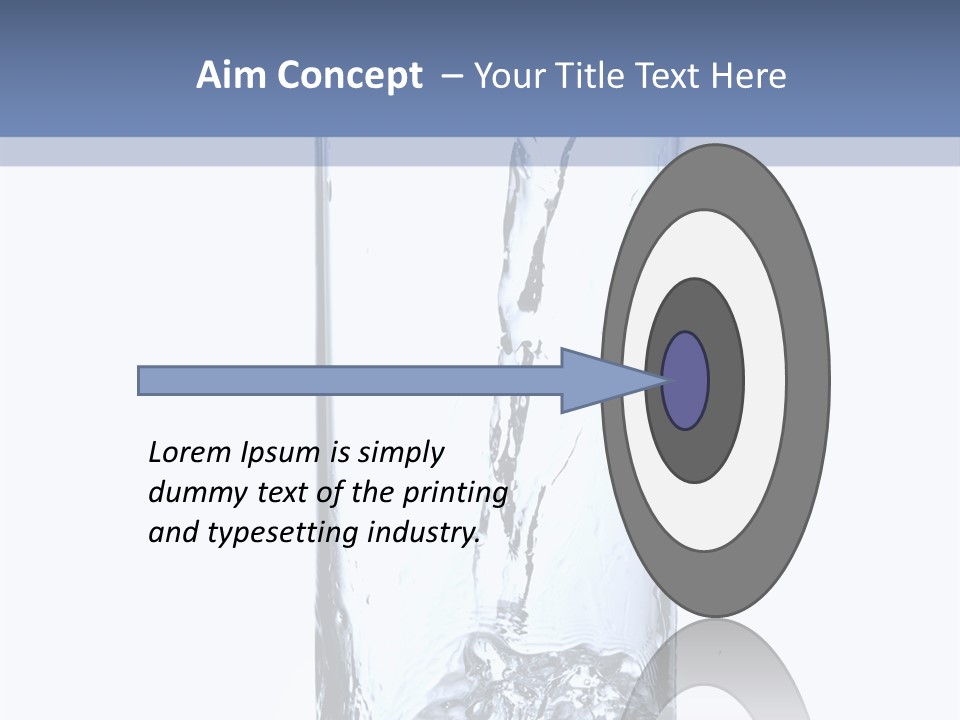 Water In Glass PowerPoint Template