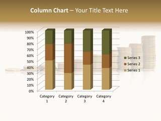 Pile Of Golden Coins, Mexican Pesos PowerPoint Template