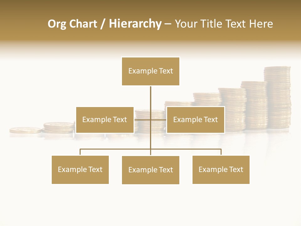 Pile Of Golden Coins, Mexican Pesos PowerPoint Template