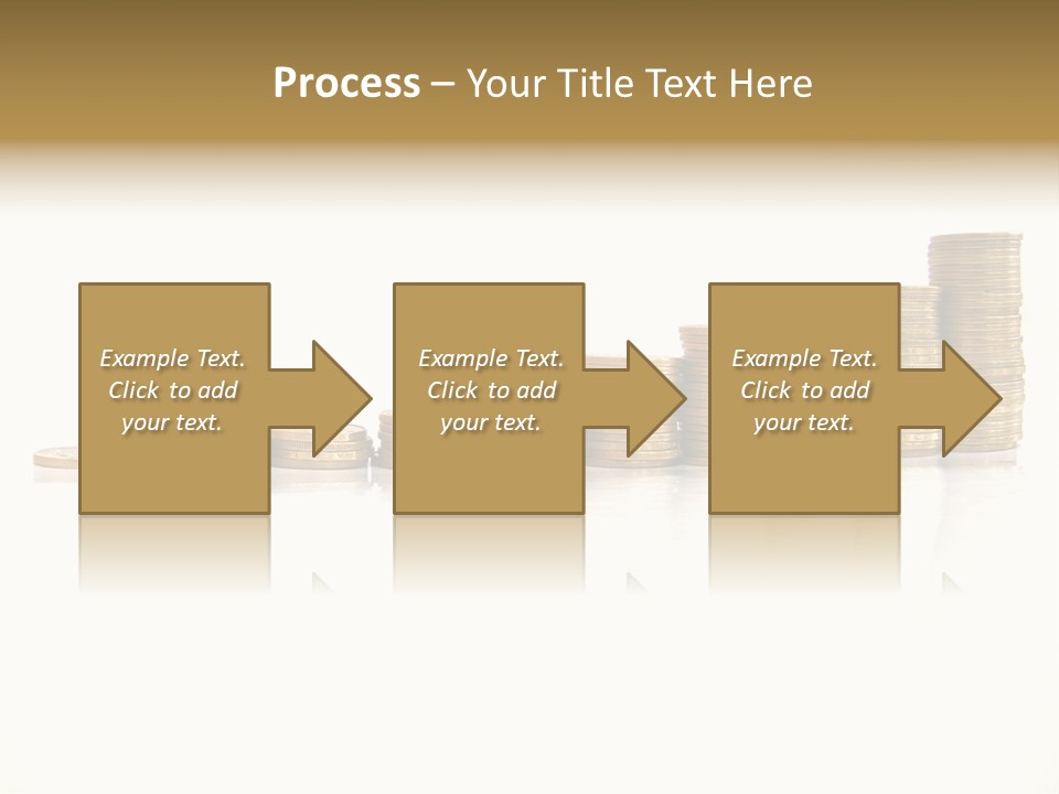 Pile Of Golden Coins, Mexican Pesos PowerPoint Template