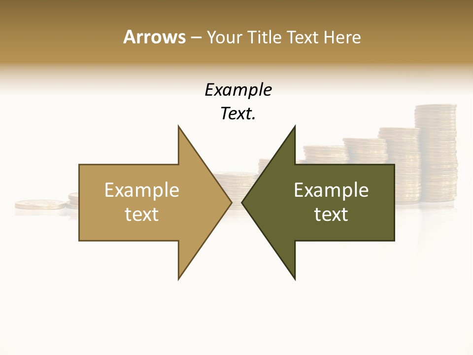 Pile Of Golden Coins, Mexican Pesos PowerPoint Template