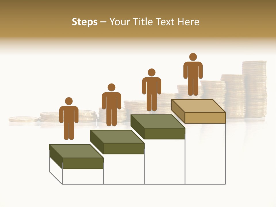 Pile Of Golden Coins, Mexican Pesos PowerPoint Template