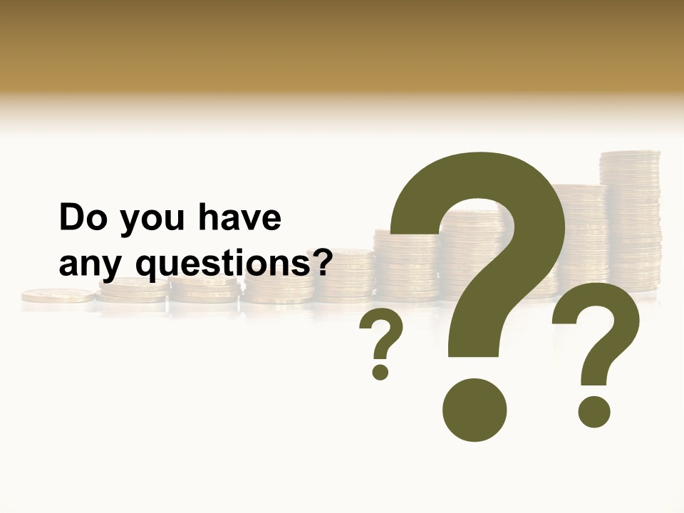 Pile Of Golden Coins, Mexican Pesos PowerPoint Template