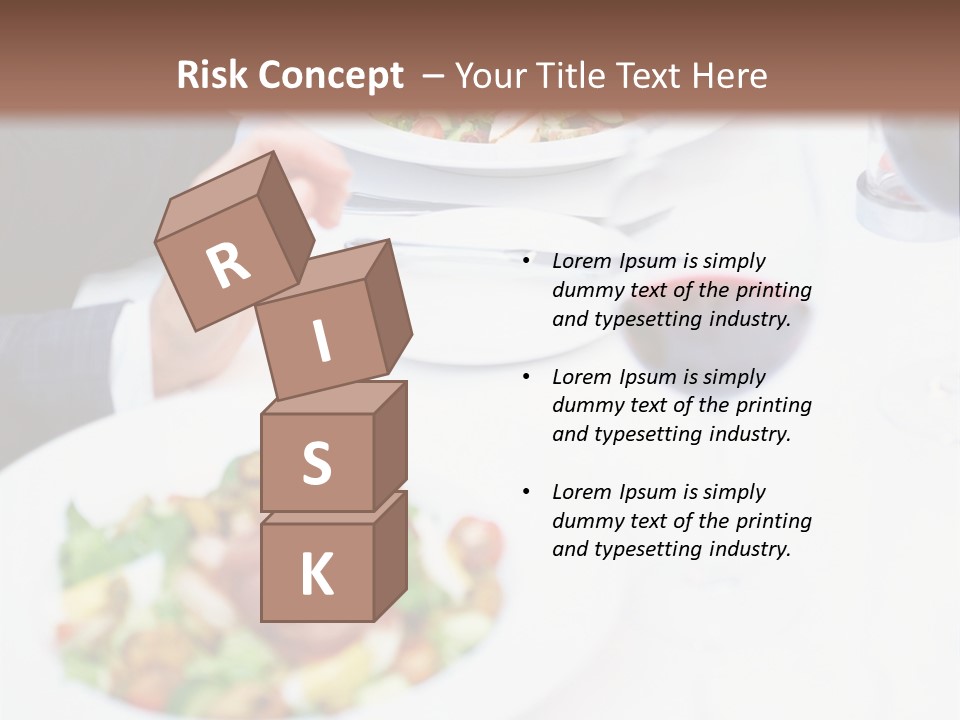 Snake From Rope On White Background PowerPoint Template