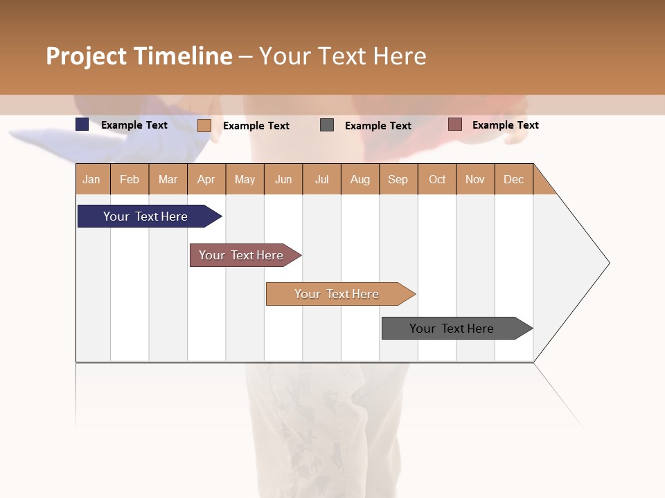 Boy Playing With Blue And Red T-Shirt . PowerPoint Template