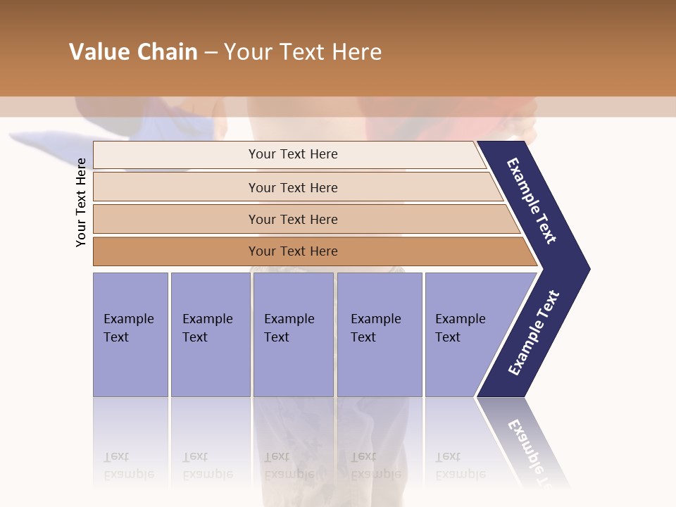 Boy Playing With Blue And Red T-Shirt . PowerPoint Template