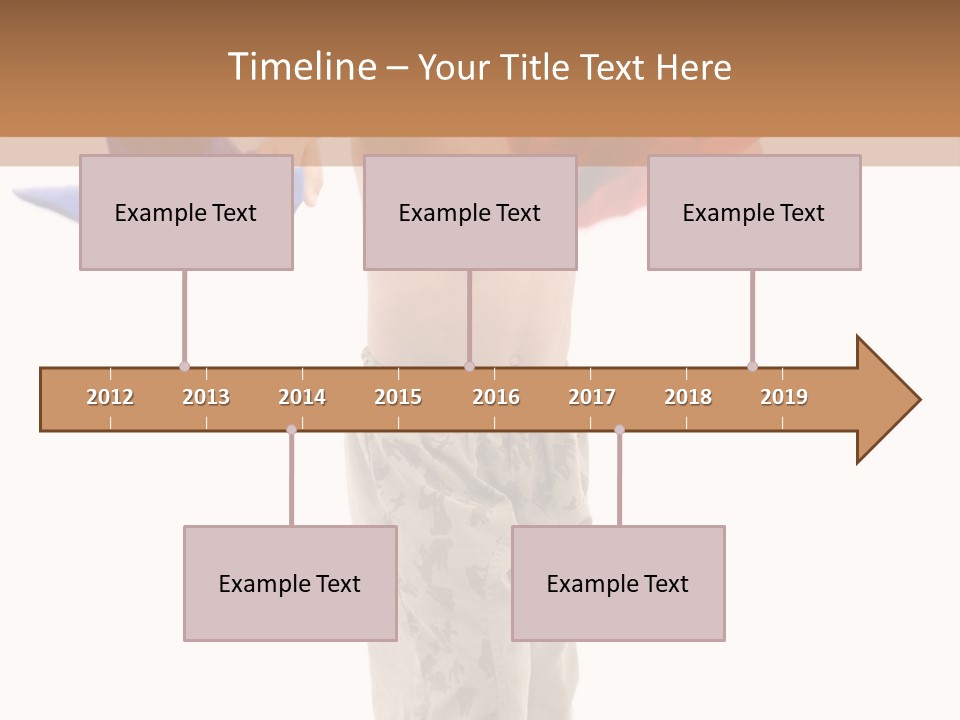 Boy Playing With Blue And Red T-Shirt . PowerPoint Template