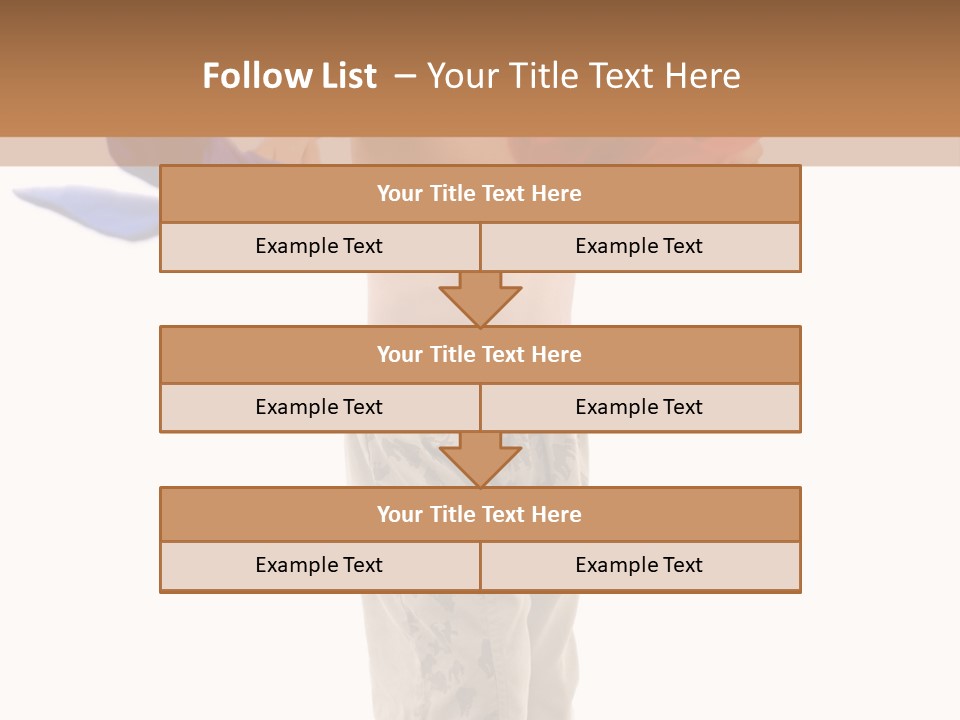 Boy Playing With Blue And Red T-Shirt . PowerPoint Template