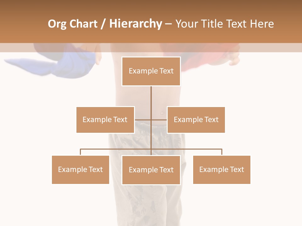 Boy Playing With Blue And Red T-Shirt . PowerPoint Template