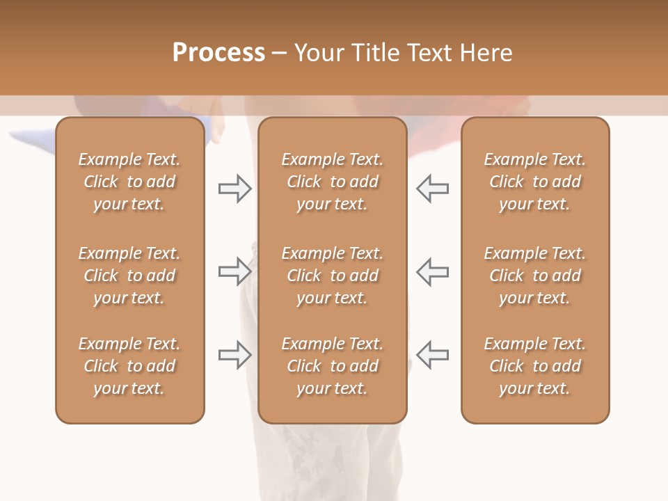 Boy Playing With Blue And Red T-Shirt . PowerPoint Template