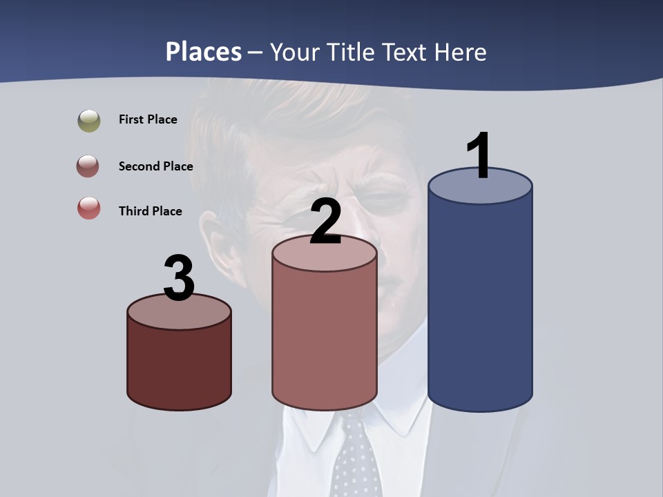 John F Kennedy Painting PowerPoint Template