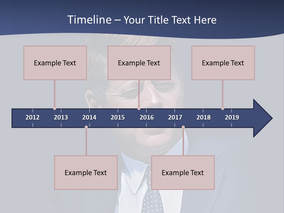 John F Kennedy Painting PowerPoint Template
