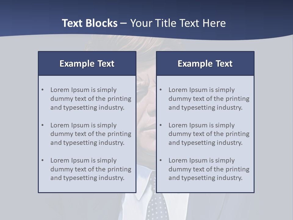 John F Kennedy Painting PowerPoint Template