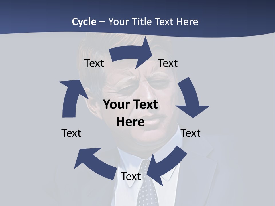 John F Kennedy Painting PowerPoint Template