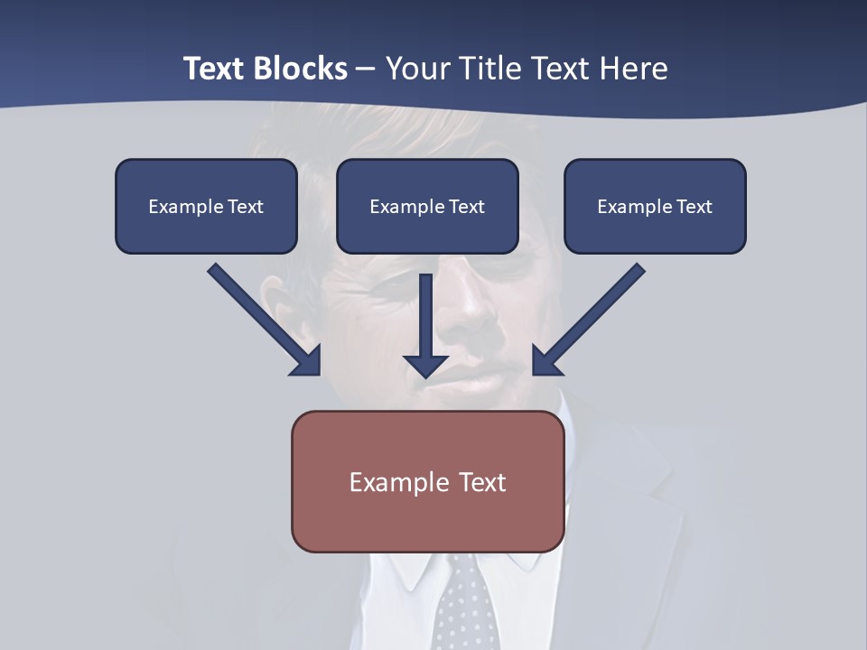 John F Kennedy Painting PowerPoint Template